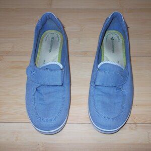 Grasshoppers Size 6.5M Blue Loafers Shoes Casual White